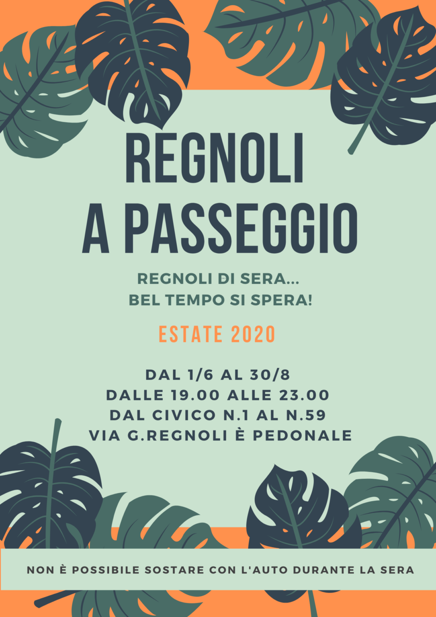 REGNOLI A PASSEGGIO!